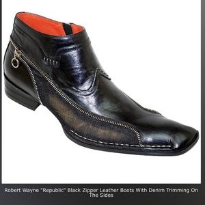 robert wayne jef leather ankle boot